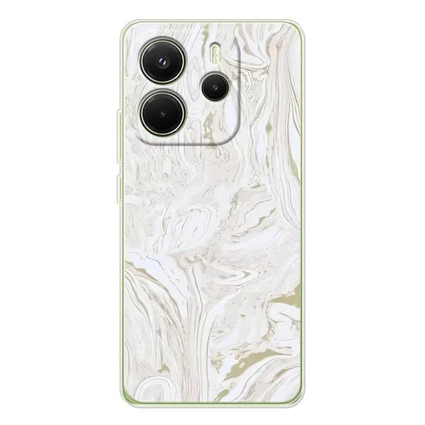 Чехол с рисунком «белый мрамор» для Xiaomi Redmi Note 14 4G (Global) Чехол с рисунком «белый мрамор» для Xiaomi Redmi Note 14 4G (Global)