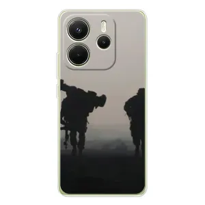 Чохли на військову тематику для Xiaomi Redmi Note 14 4G (Global version) (Бій солдат)