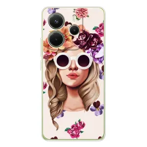Чехол с картинкой Модные Девчонки Xiaomi Redmi Note 14 4G (Global version) (Девушка в очках)