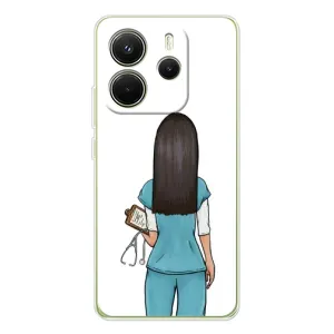 Силіконовий бампер (Працівники) на Xiaomi Redmi Note 14 4G (Global version) (Лікар)