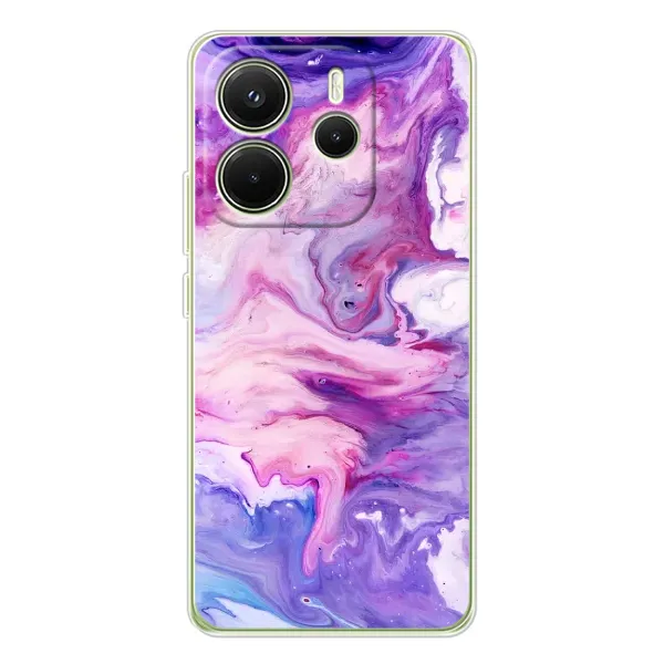 Чехол с рисунком «Фиолетовый мрамор» для Xiaomi Redmi Note 14 4G (Global) Чехол с рисунком «Фиолетовый мрамор» для Xiaomi Redmi Note 14 4G (Global)