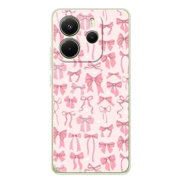 Чехол с рисунком «Фон бантики» для Xiaomi Redmi Note 14 4G (Global) Чехол с рисунком «Фон бантики» для Xiaomi Redmi Note 14 4G (Global)