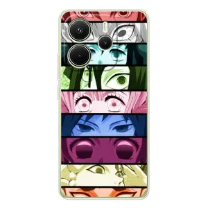 Силіконові чохлі з очіма Anime для xaomi Redmi Note 14 4G (Глóб熬 версія) (Очі Хашира)