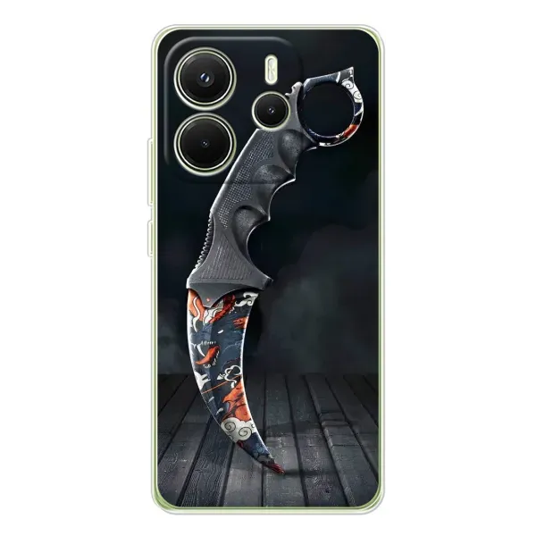 Чехол с рисунком «Кинжал КС ГО» для Xiaomi Redmi Note 14 4G (Global) Чехол с рисунком «Кинжал КС ГО» для Xiaomi Redmi Note 14 4G (Global)