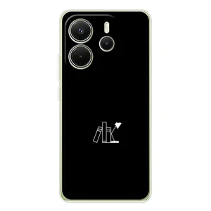 Чехол с картинками на черном фоне для Xiaomi Redmi Note 14 4G (Global version) (Книжки)