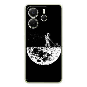 Силіконовый Чохол з принтом "Космонавти" на Xiaomi Redmi Note 14 4G (Global version) (Космонавт)