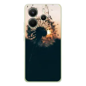Силиконовый Чехол с одуванчиками на Xiaomi Redmi Note 14 4G (Global version) (Красивый одуванчик)