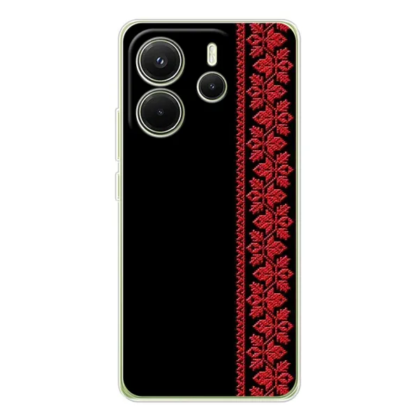 Чехол с рисунком «Красная Вышиванка» для Xiaomi Redmi Note 14 4G (Global) Чехол с рисунком «Красная Вышиванка» для Xiaomi Redmi Note 14 4G (Global)