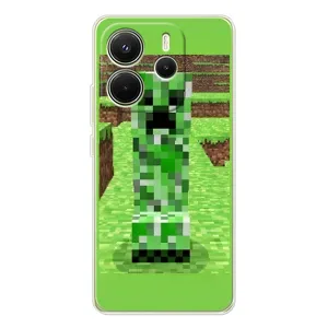 Чохли для Xiaomi Redmi Note 14 4G (Global version) (Персонажі МайнКрафт) (Кріпер 2)