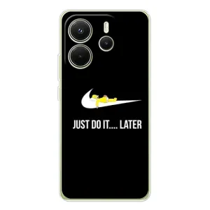 Силиконовый Чехол на Xiaomi Redmi Note 14 4G (Global version) с картинкой Nike (Later)