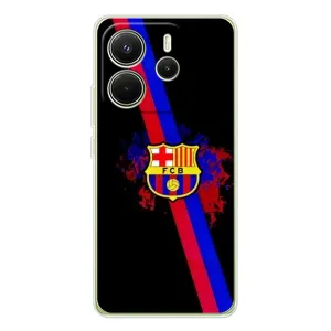Чехол для Xiaomi Redmi Note 14 4G (Global version) (Барселона) (Лого Барсы)