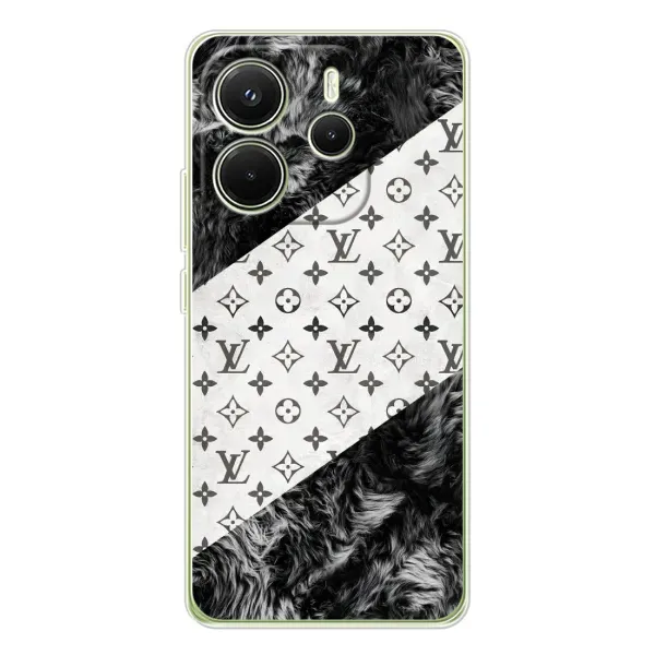 Чехол с рисунком «LV на белом» для Xiaomi Redmi Note 14 4G (Global) Чехол с рисунком «LV на белом» для Xiaomi Redmi Note 14 4G (Global)