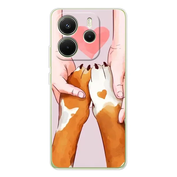 Чехол с рисунком «Любовь к собакам» для Xiaomi Redmi Note 14 4G (Global) Чехол с рисунком «Любовь к собакам» для Xiaomi Redmi Note 14 4G (Global)
