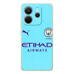 Силиконовые Чехлы принт Футбол на Xiaomi Redmi Note 14 4G (Global version) (Man City)