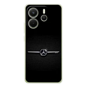 Силиконовый бампер с картинкой машины на Xiaomi Redmi Note 14 4G (Global version) (Mercedes)