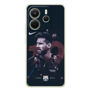 Чехлы Лео Месси Аргентина для Xiaomi Redmi Note 14 4G (Global version) (Месси 10)