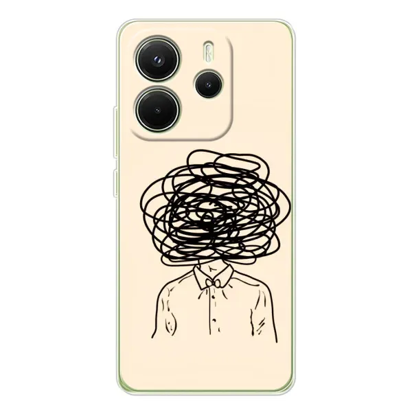Чехол с рисунком «Мысли» для Xiaomi Redmi Note 14 4G (Global) Чехол с рисунком «Мысли» для Xiaomi Redmi Note 14 4G (Global)