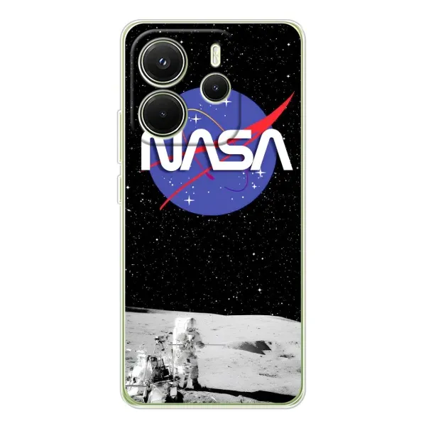 Чехол с рисунком «Nasa на луне» для Xiaomi Redmi Note 14 4G (Global)
