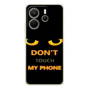 Чехол с Прикольным принтом на Xiaomi Redmi Note 14 4G (Global version) (Не трогай мой телефон)