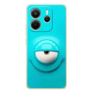 Силиконовые Чехлы (смешные стикеры) для Xiaomi Redmi Note 14 4G (Global version) (Одноглазик)