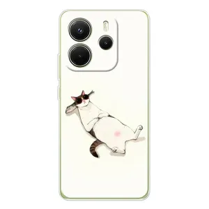Чехол на тематику: Коты для Xiaomi Redmi Note 14 4G (Global) (Отдых)