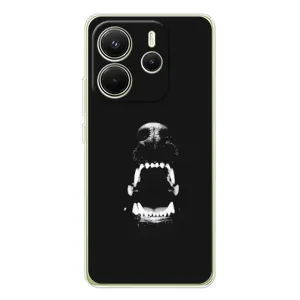 Чехол ДОБЕРМАН для Xiaomi Redmi Note 14 4G (Global version) (Пасть добермана)