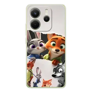 Силиконовый чехол с принтом Зоотрополіс для Xiaomi Redmi Note 14 4G (Global version) (Персонажи Зоо)