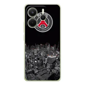 Силиконовые Чехлы принт Футбол на Xiaomi Redmi Note 14 4G (Global version) (PSG)