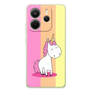 Чехол Unicorn на Xiaomi Redmi Note 14 4G (Global version) (Радужный Единорог)