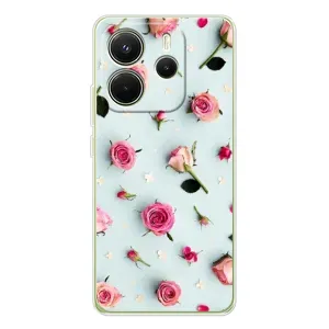 Чехлы с принтом Розочки для Xiaomi Redmi Note 14 4G (Global version) (Разные цветы)