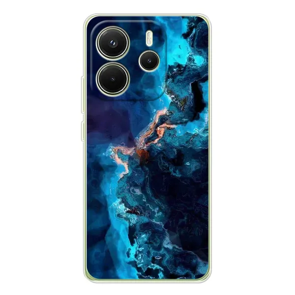 Чехол с рисунком «Синий мрамор» для Xiaomi Redmi Note 14 4G (Global) Чехол с рисунком «Синий мрамор» для Xiaomi Redmi Note 14 4G (Global)