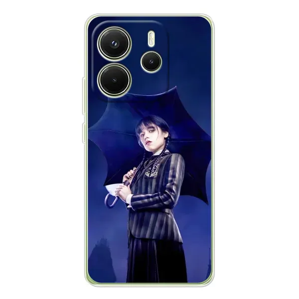 Чехол с рисунком «Уэнсдей с зонтом» для Xiaomi Redmi Note 14 4G (Global) Чехол с рисунком «Уэнсдей с зонтом» для Xiaomi Redmi Note 14 4G (Global)