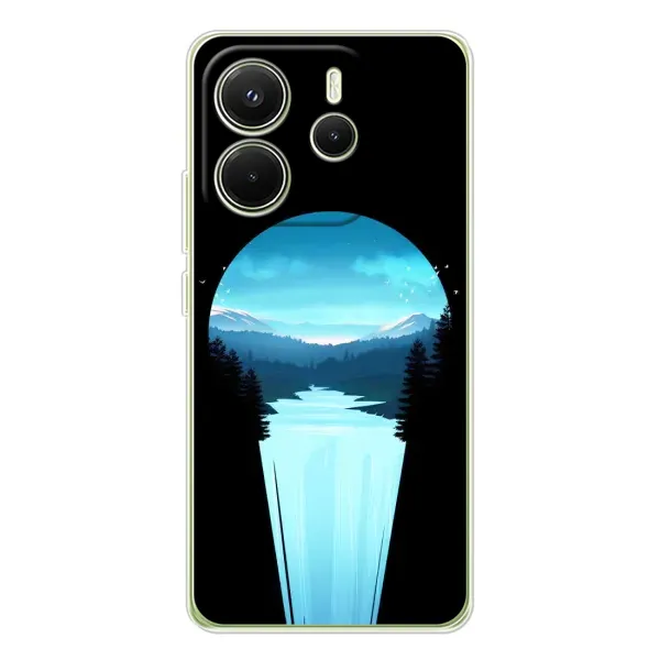Чехол с рисунком «Синий Водопад» для Xiaomi Redmi Note 14 4G (Global) Чехол с рисунком «Синий Водопад» для Xiaomi Redmi Note 14 4G (Global)