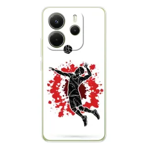 Чехлы с принтом Спортивная тематика для Xiaomi Redmi Note 14 4G (Global version) (Волейболист)