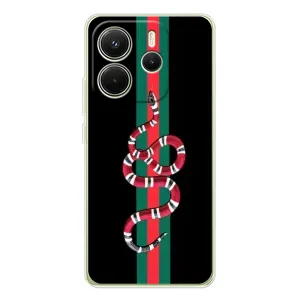 Чехлы Бренд GUCCI для Xiaomi Redmi Note 14 4G (Global version) (Змей Гуччи)