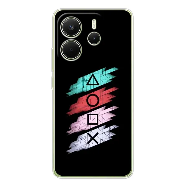 Чехол с рисунком «Значки Sony» для Xiaomi Redmi Note 14 4G (Global) Чехол с рисунком «Значки Sony» для Xiaomi Redmi Note 14 4G (Global)