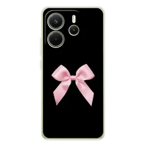 Чехол банты для Xiaomi Redmi Note 14 4G (Бант на черном)