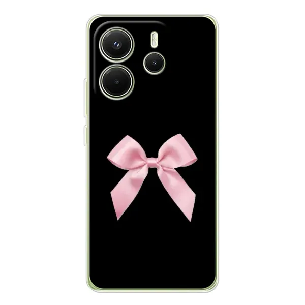 Чехол с рисунком «Бант на черном» для Xiaomi Redmi Note 14 4G (EU) Чехол с рисунком «Бант на черном» для Xiaomi Redmi Note 14 4G (EU)