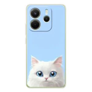 Чехол на тематику: Коты для Xiaomi Redmi Note 14 4G (EU) (Белый кот)