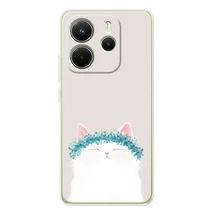 Чехол на тематику: Коты для Xiaomi Redmi Note 14 4G (EU) (Белый котик)