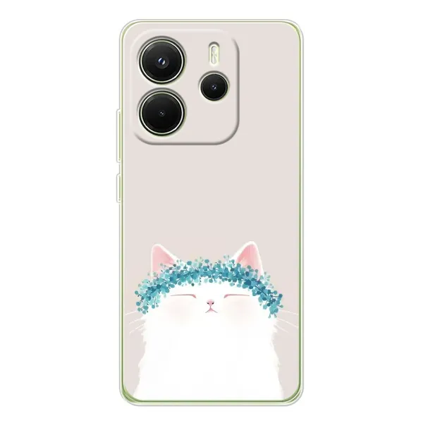 Чехол с рисунком «Белый котик» для Xiaomi Redmi Note 14 4G (EU) Чехол с рисунком «Белый котик» для Xiaomi Redmi Note 14 4G (EU)
