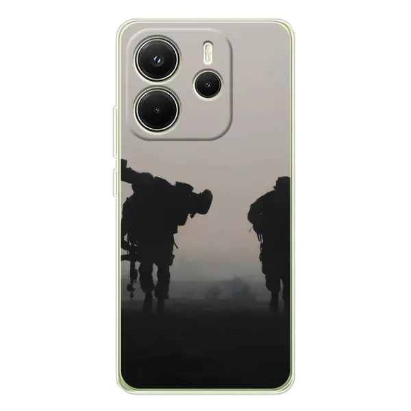Чехол с рисунком «Бой солдат» для Xiaomi Redmi Note 14 4G (EU) Чехол с рисунком «Бой солдат» для Xiaomi Redmi Note 14 4G (EU)