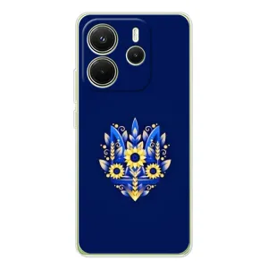 Чохол Укр Символіка для Xiaomi Redmi Note 14 4G (Квітучий Герб)