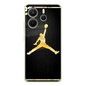 Силіконовый Чохол Nike Air Jordan на Редмі Нот 14 4G (Джордан 23)