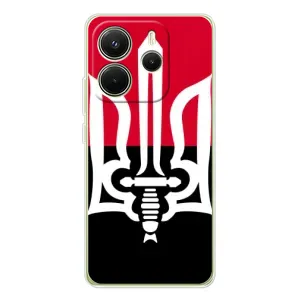 Чохли УПА (Червоно-Чорний) на Xiaomi Redmi Note 14 4G (Герб України)