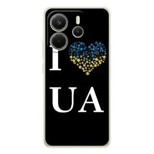 Силиконовый Чехол на Xiaomi Redmi Note 14 4G (Я-Украина) (I Love UA)