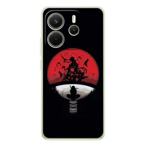 Чехлы с картинкой Итачи Учиха на Xiaomi Redmi Note 14 4G (Итачи на черном)