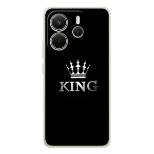 Чохол (Корона на чорному фоні) для Редмі Нот 14 4G (KING)