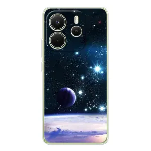 Чохол (ТПУ) з планетами на Xiaomi Redmi Note 14 4G (Космічний вид)