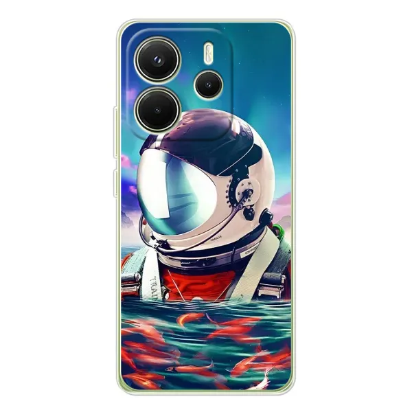 Чехол с рисунком «Космонавт в воде» для Xiaomi Redmi Note 14 4G (EU) Чехол с рисунком «Космонавт в воде» для Xiaomi Redmi Note 14 4G (EU)